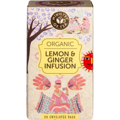 Lemon & Ginger Tea van Ministry of Tea, 6 x 35 g